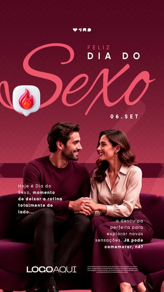 DIA DO SEXO 06 DE SETEMBRO BANNER SOCIAL MEDIA FLYER PSD EDITÁVEL STORY
