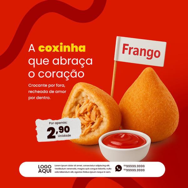 SOCIAL MEDIA FASTFOOD COXINHA