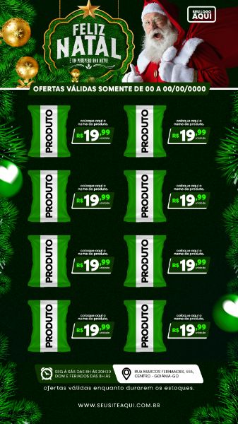 STORY | TABLÓIDE | FOLHETO | FELIZ NATAL | PSD EDITÁVEL