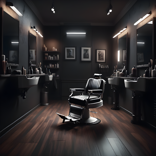 SALÃO DE BARBEARIA - BACKGROUND PARA COMPOSIÇÃO