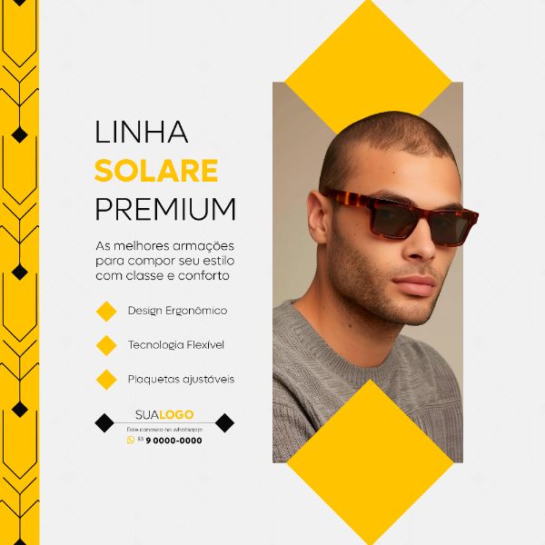 ÓTICA ÓCULOS SOCIAL MEDIA LANÇAMENTO FEED