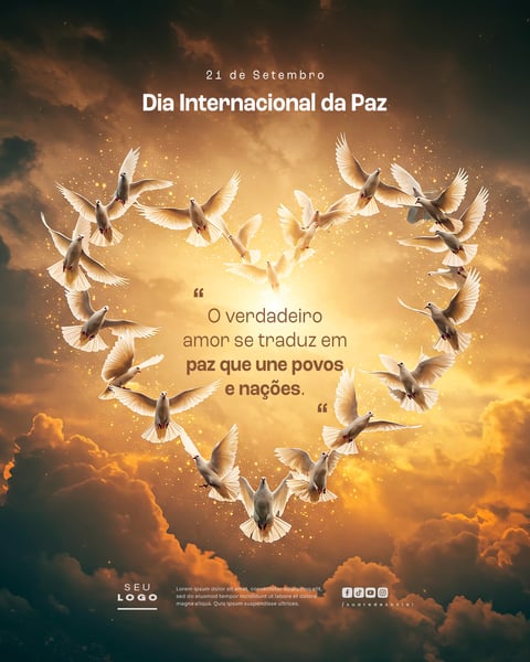 DIA INTERNACIONAL DA PAZ 21 DE SETEMBRO SOCIAL MEDIA PSD EDITÁVEL 3