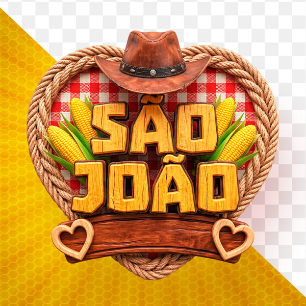 SELO 3D PARA FLYERS DE SÃO JOÃO MODELO 39
