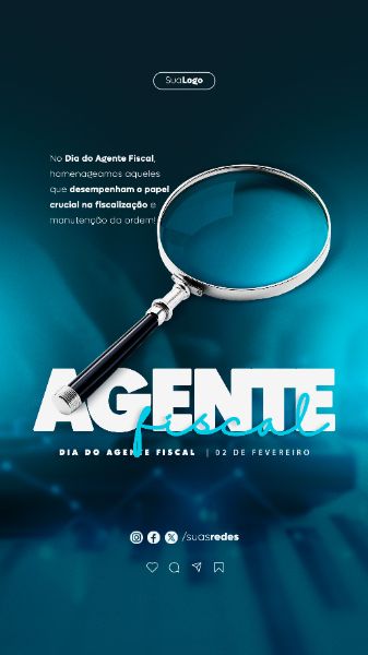DIA DO AGENTE FISCAL 2 DE FEVEREIRO SOCIAL MEDIA POST STORY