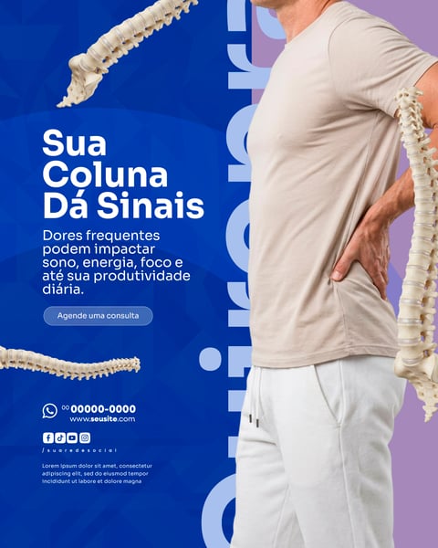 QUIROPRAXIA SOCIAL MEDIA PSD EDITÁVEL