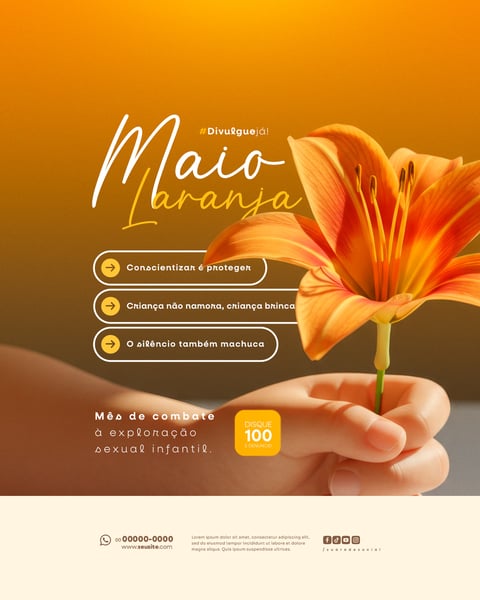 ECW MAIO LARANJA CAMPANHA DE COMBATE À EXPLORAÇÃO SEXUAL INFANTIL FEED (1)
