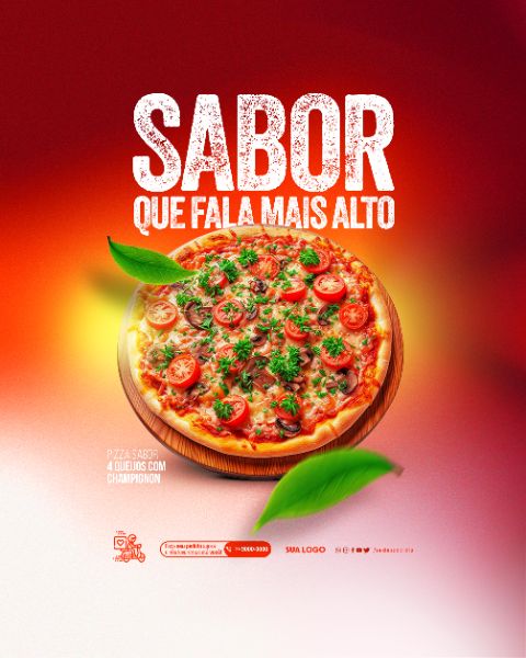 SOCIAL MEDIA - PIZZARIA - SABOR QUE FALA MAIS ALTO