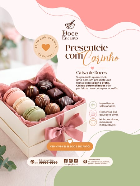 POST FEED DOCERIA CONFEITARIA SOCIAL MEDIA TEMPLATE PSD EDITÁVEL 09