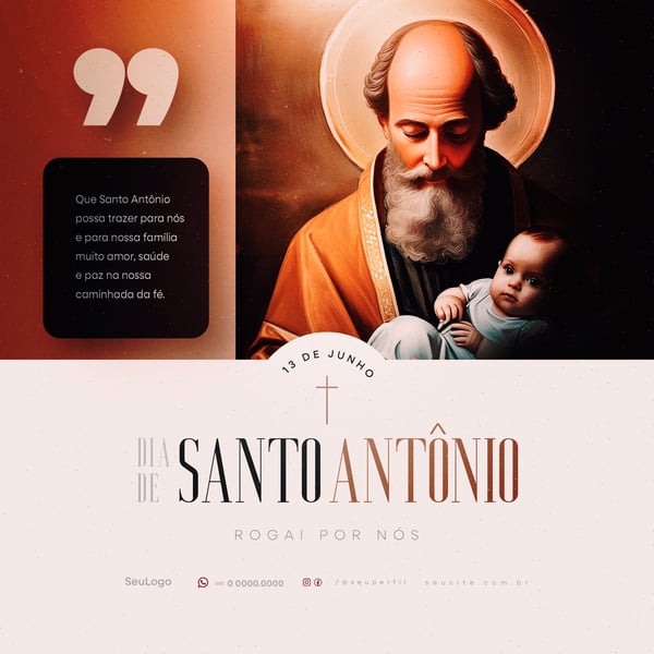 VPJ DIA DE SANTO ANTONIO 13 DE JUNHO SOCIAL MEDIA POST PSD TEMPLATE 3