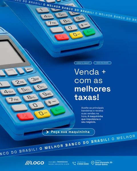 BANCO DIGITAL CARTÃO DE CRÉDITO E MAQUINETA ABRA SUA CONTA SOCIAL MEDIA PSD EDITÁVEL 2