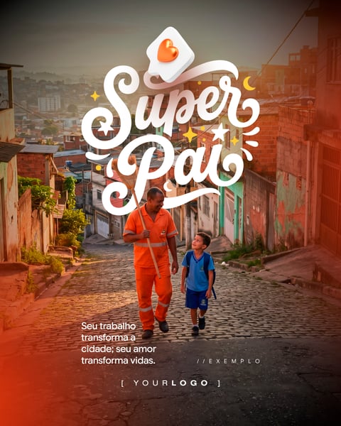 SUPER PAI DIA DOS PAIS SOCIAL MEDIA PSD EDITÁVEL