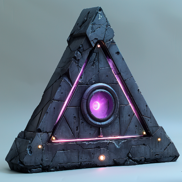 ELEMENTO 3D FUTURISTA | COM LUZES NEON | IMAGEM