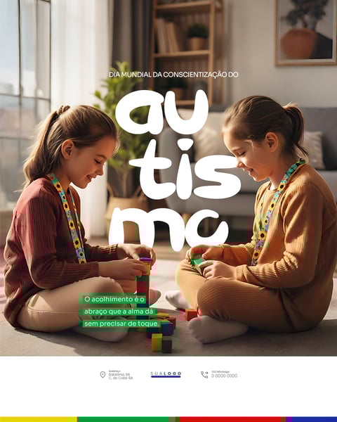 CONSCIENTIZAÇÃO AUTISMO 02 DE ABRIL SOCIAL MEDIA PSD EDITÁVEL 5