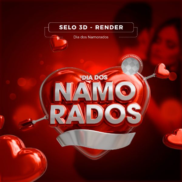 SELO  DIA DOS NAMORADOS SELO 3D