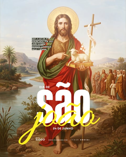 DIA DE SÃO JOÃO 24 DE JUNHO SOCIAL MEDIA PSD EDITÁVEL 2