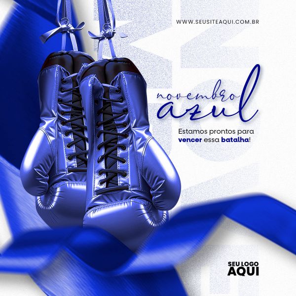 POST FEED PSD | NOVEMBRO AZUL | SOCIAL MEDIA | APOIE ESSA CAUSA