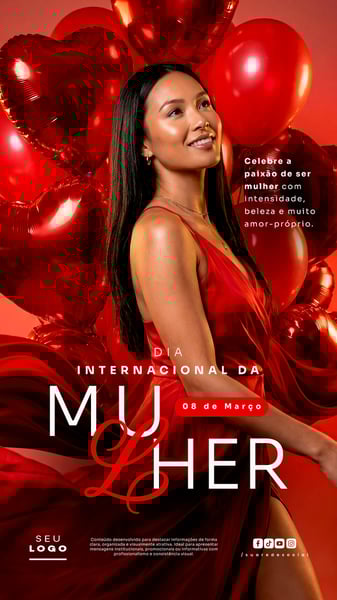 DIA INTERNACIONAL DA MULHER 08 DE MARÇO STORY SOCIAL MEDIA PSD EDITÁVEL 4