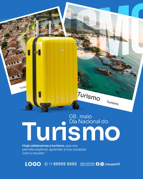 SOCIAL MEDIA - 08 DE MAIO DIA NACIONAL DO TURISMO