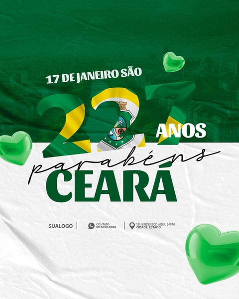 FLYER ANIVERSÁRIO CEARÁ 227 ANOS 17 DE JANEIRO PSD EDITÁVEL 09