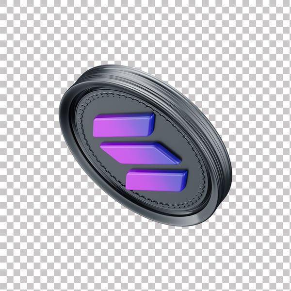 LQE ASSET 3D DE CRIPTOMOEDAS SOLANA COM FUNDO ISOLADO (3)