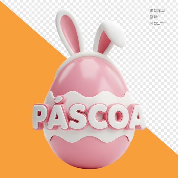 COELHO DE PASCOA 3D