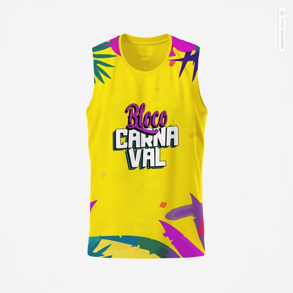 MOCKUP DE MODELO DE CAMISETA BLOCO DE CARNAVAL ABADÁ ESTAMPA CAMISA DESIGN TOTALMENTE EDITAVEL