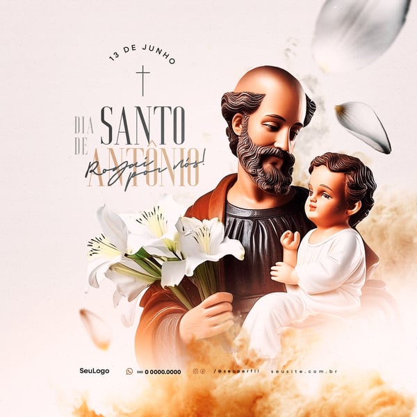TLT DIA DE SANTO ANTONIO 13 DE JUNHO SOCIAL MEDIA POST PSD TEMPLATE 4