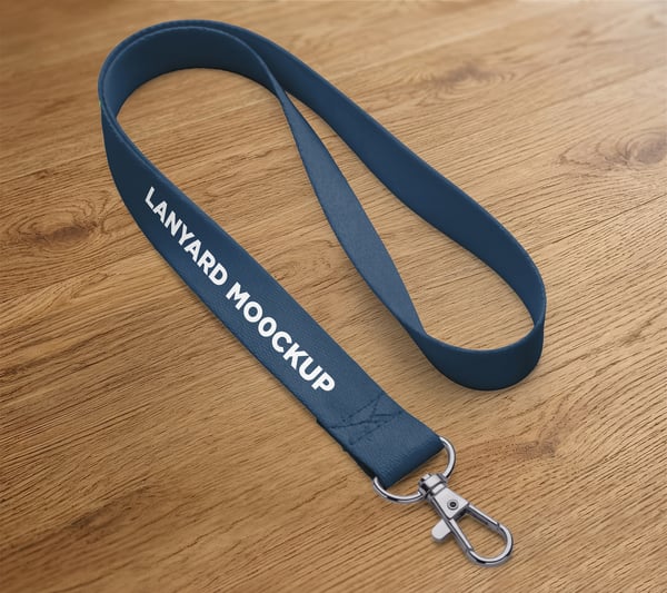 CORDÃO DE CRACHÁ PSD EDITÁVEL MOCKUP