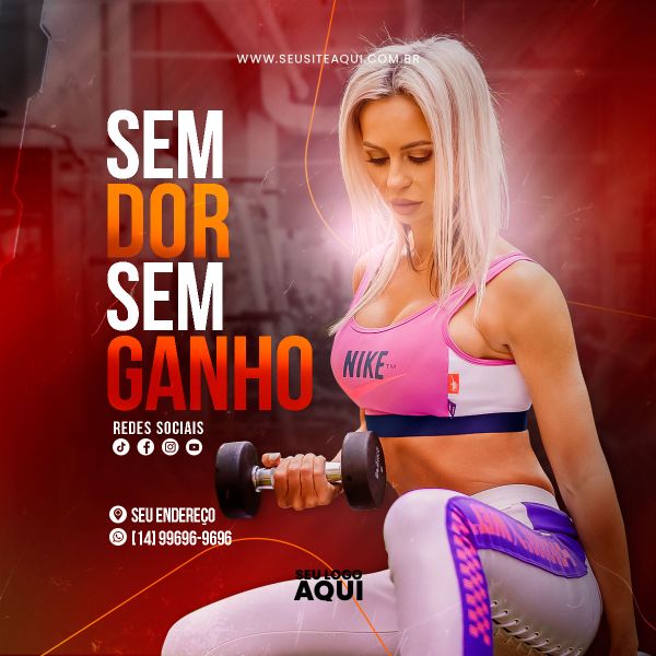 ACADEMIA - CROSS FIT - FITNESS | SOCIAL MEDIA | PSD EDITÁVEL