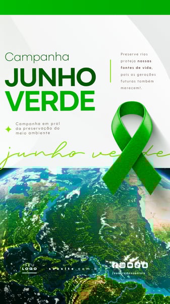 JUNHO VERDE CAMPANHA DE CONSCIENTIZAÇÃO DO MEIO AMBIENTE SOCIAL MEDIA FEED 2