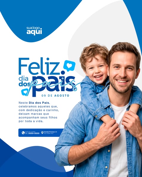 Social Media Dia Dos Pais PSD Editável