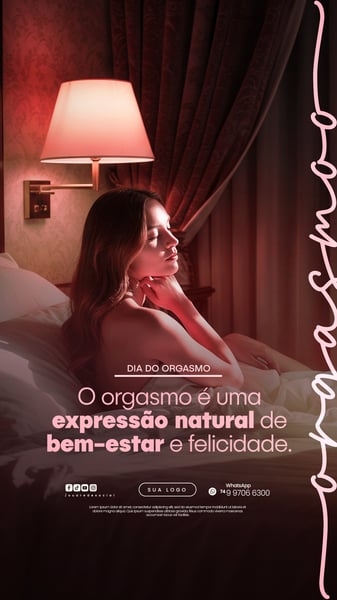 31 DE JULHO - DIA DO ORGASMO - FLYER SOCIAL MEDIA PSD EDITÁVEL