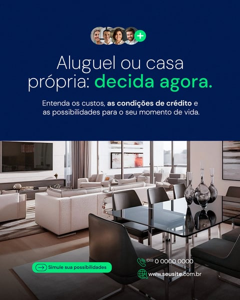 CRÉDITO IMOBILIÁRIO SOCIAL MEDIA ALUGAR PSD EDITÁVEL