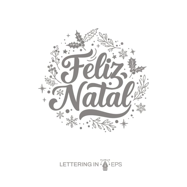 LETTERING FELIZ NATAL 1