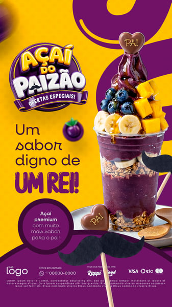 AÇAÍ / AÇAÍTERIA / DIA DOS PAIS