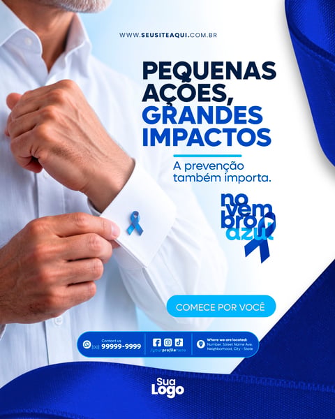 FEED NOVEMBRO AZUL SOCIAL MEDIA PSD EDITÁVEL 16