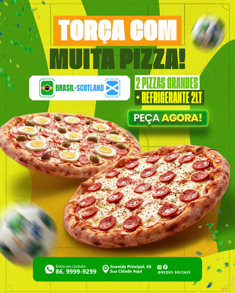SOCIAL MEDIA PIZZARIA PSD EDITÁVEL 8