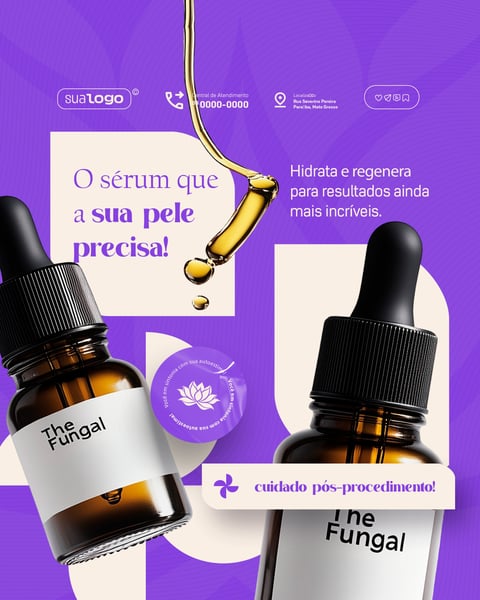 ESTÉTICA CLÍNICA DE BELEZA FEED VERTICAL SOCIAL MEDIA PSD EDITÁVEL