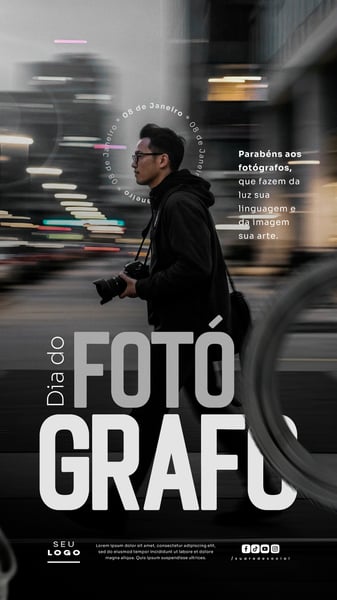 DIA DO FOTÓGRAFO 8 DE JANEIRO STORY SOCIAL MEDIA PSD EDITÁVEL 6