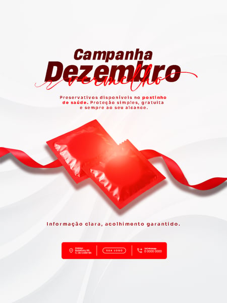 FLYER PARA DEZEMBRO VERMELHO MÊS DA LUTA CONTRA AIDS PSD EDITÁVEL 7