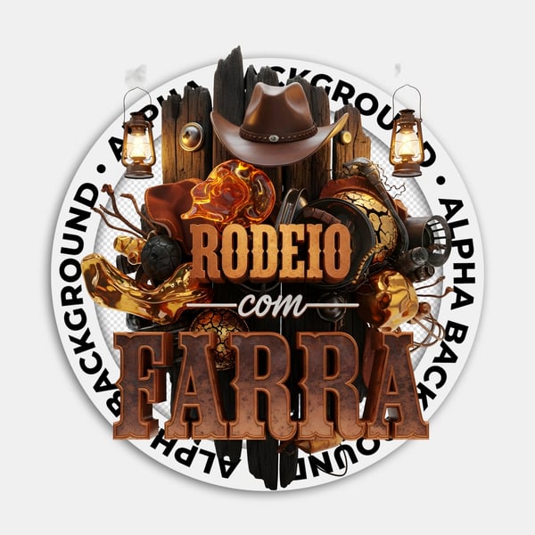 SELO 3D SERTANEJO RODEIO COM FARRA 07