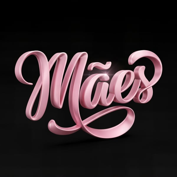 Selo 3D Dia das Mães