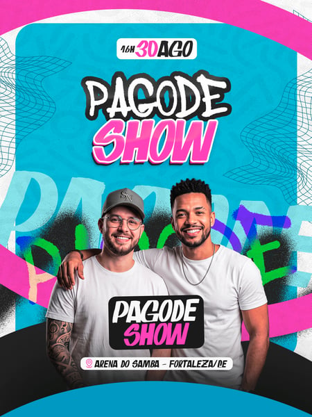 38 FLYER EVENTO PAGODE SHOW FEED PSD EDITVEL