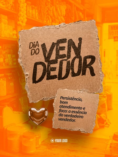 DIA DO VENDEDOR COMÉRCIO E VAREJO SOCIAL MEDIA FLYER PSD EDITÁVEL