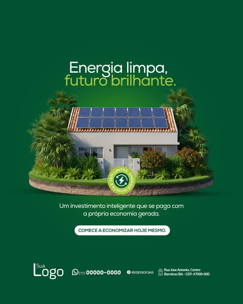 ENERGIA LIMPA, FUTURO BRILHANTE.