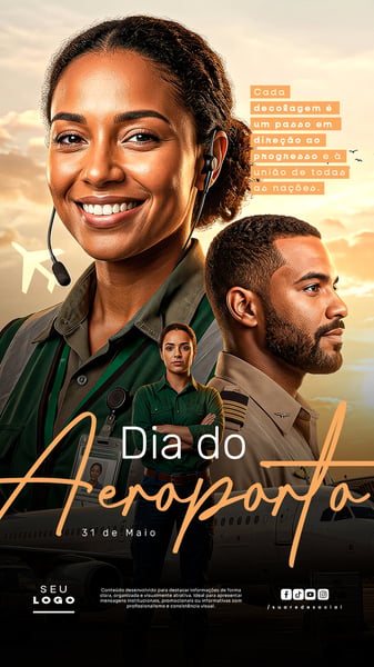 DIA DO AEROPORTO 31 DE MAIO STORY SOCIAL MEDIA PSD EDITÁVEL 3