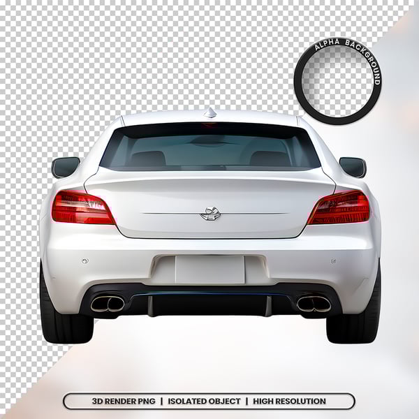 3D RENDER FUNDO DE UM CARRO ELEMENTO ÍCONE PSD PNG 32