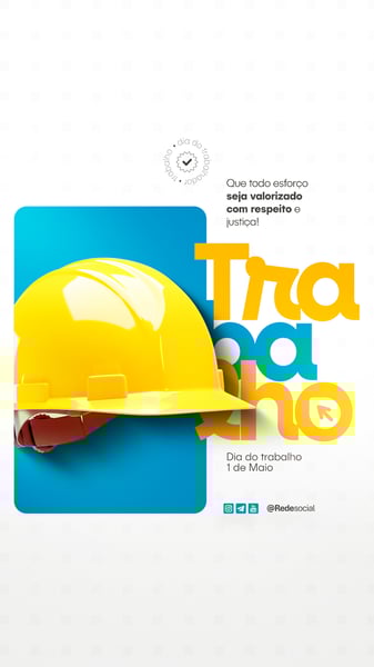RJQ DIA DO TRABALHO DIA DO TRABALHADOR 1 DE MAIO SOCIAL MEDIA PSD EDITÁVEL (2)