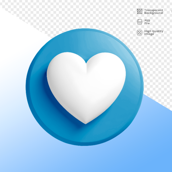 CORAÇÃO -  ELEMENTO 3D CORAÇÃO  PARA COMPOSIÇÃO