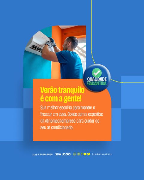 SOCIAL MEDIA - AR CONDICIONADO - VERÃO TRANQUILO É COM A GENTE